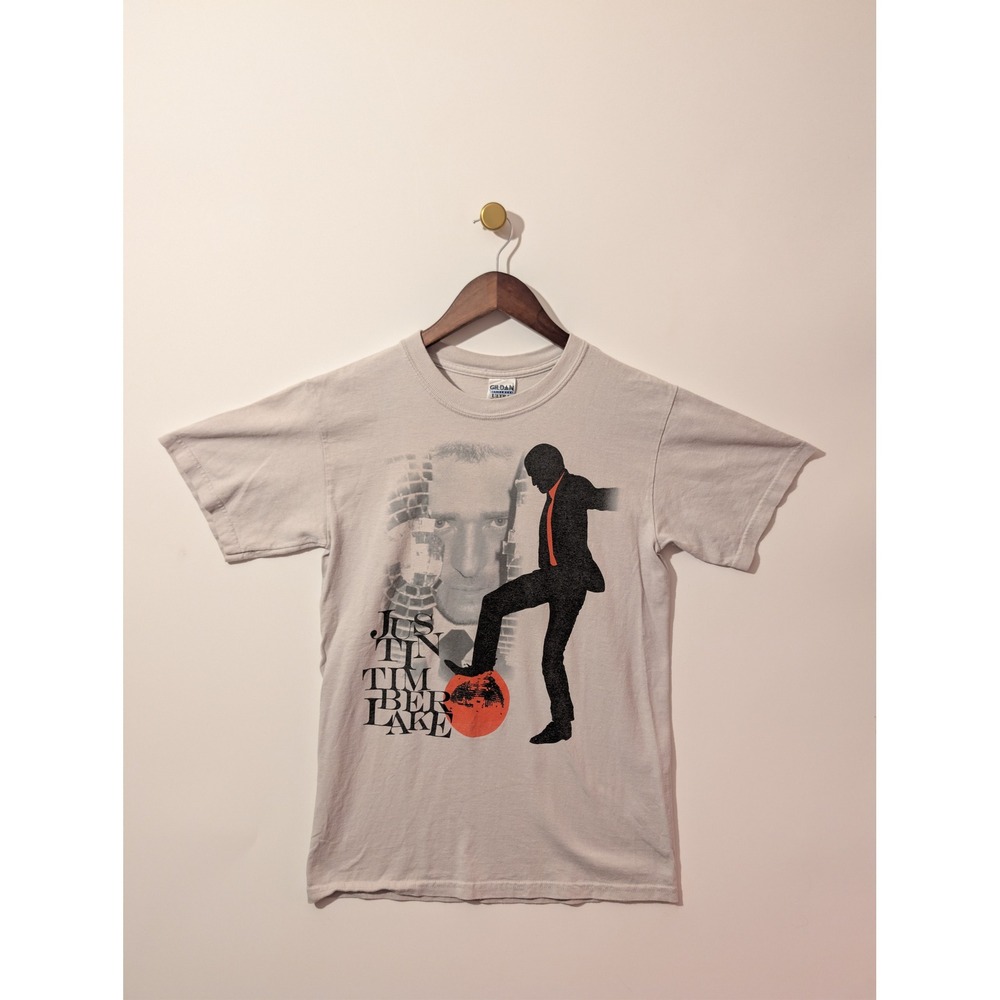 Gildan Justin Timberlake 2007 Tour Shirt Small Gray Excellent FutureSex/LoveShow